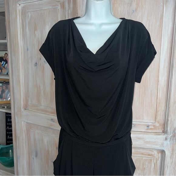 Michael Kors Black Pantsuit Jumper Jumpsuit Women’s Small - Picture 3 of 7